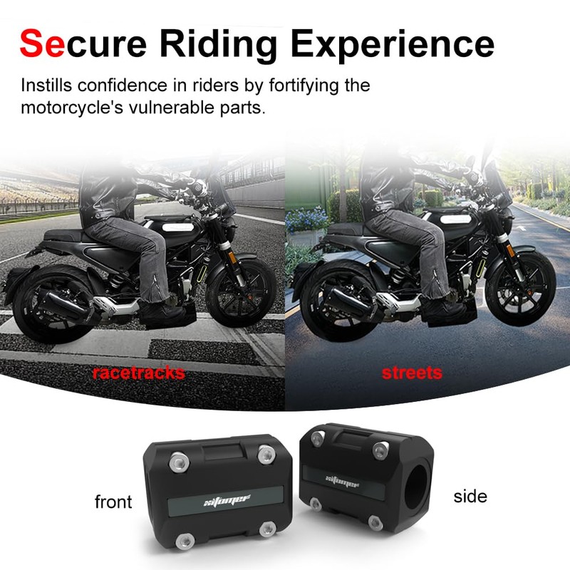 Xitomer 1 pair 22mm/25mm/28mm Motorcycle Engine Guard Bumper Crash Bar