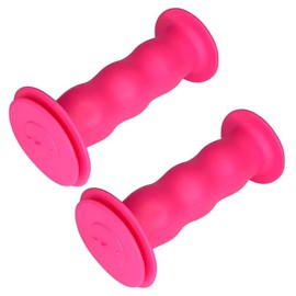 cyclingcolors Bicycle Grips Children's Bicycle Handlebar Grips with Safety 19 mm Length 85 mm Grips Rubber Grips Rubber Tricycle Scooter Pair Pink