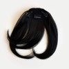 Clip in fringe hairpiece/clip-in curtain bangs, with long, face framing