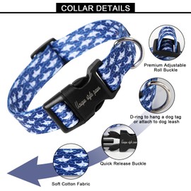 Unique style paws Blauhai Dog Collar Harnesses Collars & Leads for Collar Dog Wide Bow Tie Chain Dog Collar Pull Collar Gifts for Small Medium Large Dogs S