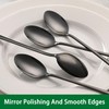 7.5 Inches Black Coffee Stirring Spoons Set,Set Of 8 Stanless