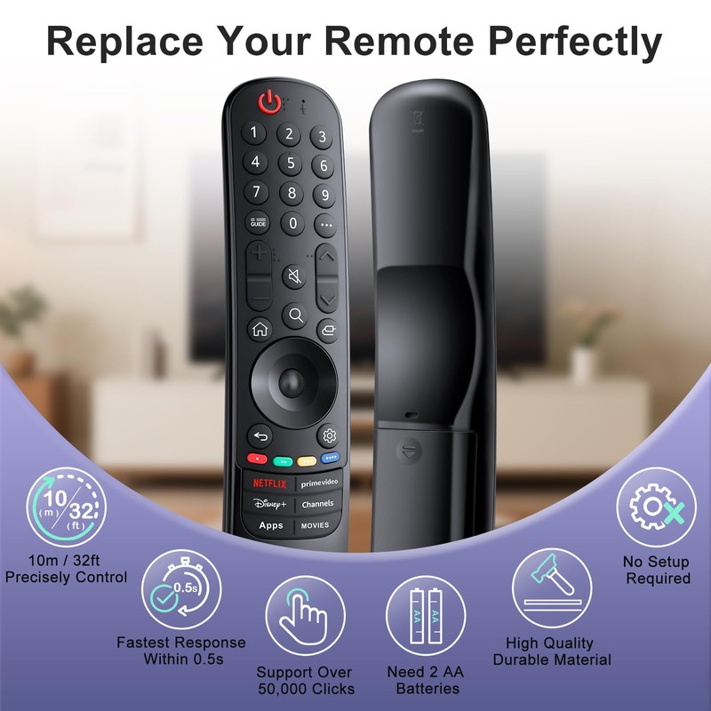 Replacement for LG-Smart-TV-Remote-Control,Universal for LG Magic Remote Compatible with Smart