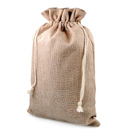 Gift Bags for Christmas, Set of 2, Jute Bags, Jute Bag, Fabric Bag, Natural Bag, Sack, Bag, Bag, Size: XL (29.5 cm x 20.5 cm), Colour Beige/Natural, Brand Ganzoo®