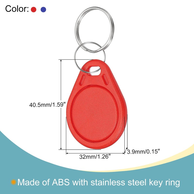 sourcing map RFID Key Fobs UID 13.56MHz Rewritable Proximity IC