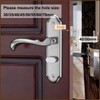 Qrity 30mm Tubular Latch with Stainless Steel Panel, Mute Door