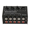 Passive Mixer 4 Channel Line Mixer Mini Sound Mixer Stereo