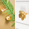 Redeam Flower Shape Brass Cabinet Knobs for Cabinet Drawer Cupboard