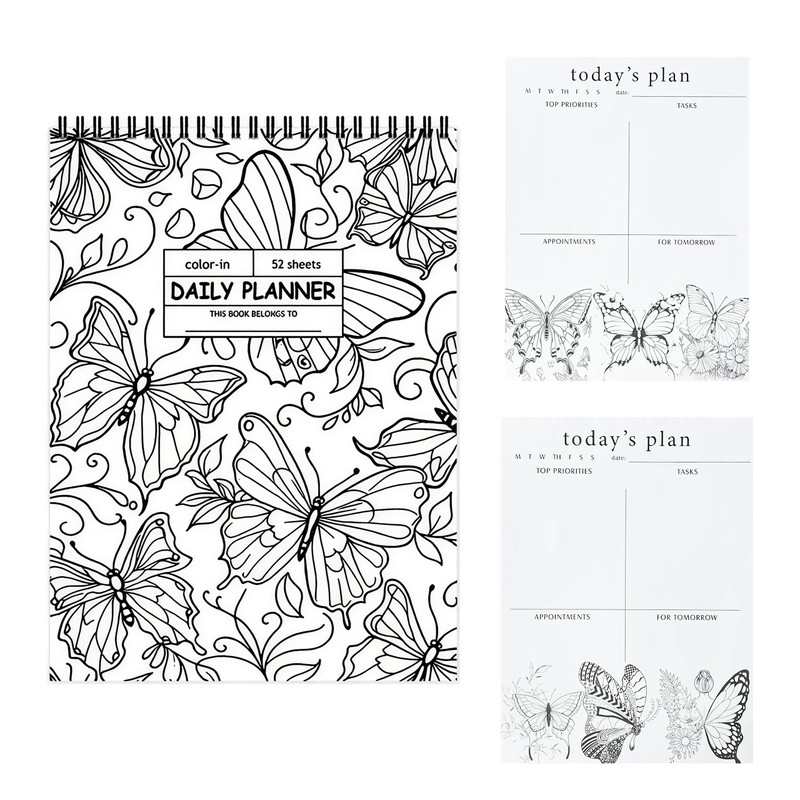 ADHD Daily Planner, Cleaning Schedule and Checklist Organizer Productivity Daily