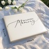 Funeral Guest Book for Celebration of Life Leather Memoria, Elegant