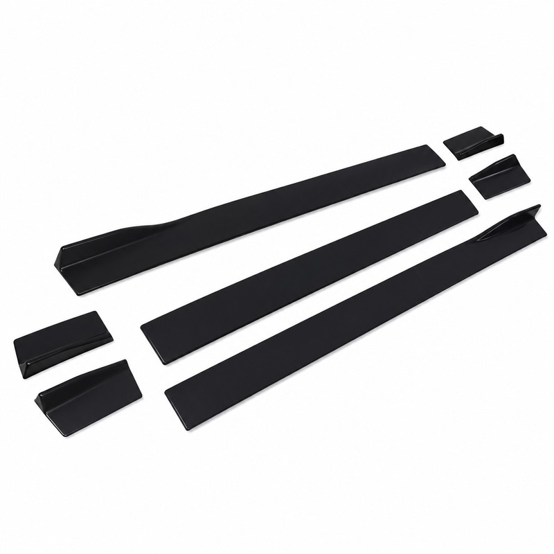 Universal Side Skirt Extensions for Car Styling – 6PCS ABS