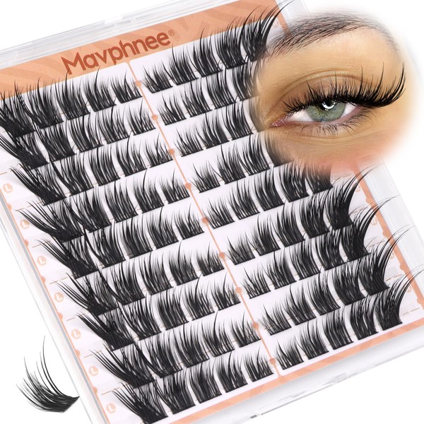 Mavphnee Fox Eye Lash Clusters LC-Curly Eyelash Clusters Wet Look