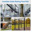 Gyykzz 20 Pack Invisible Cable Railing Kit for 1/8" Wire
