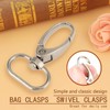 HERCHR Pack of 20 inner diameter swivel trigger ring, pocket