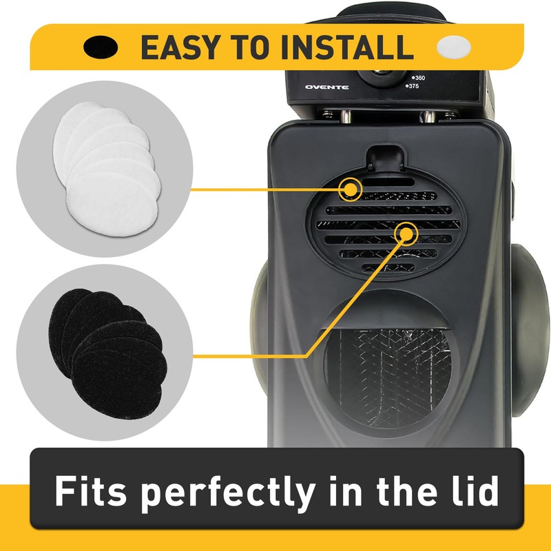 6 Packs Charcoal and Oil Vapor Replacement Filter, Compatible with