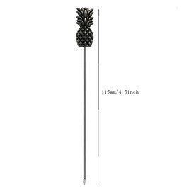 Creative Pineapple Cocktail Pick，JfwuHap 8Pcs Fruit Insert Stainless Steel Tableware Decoration for Eating Fruits Salads Snacks Cakes Desserts Sushi In the Kitchen Table Bar Party (Ancient tin)