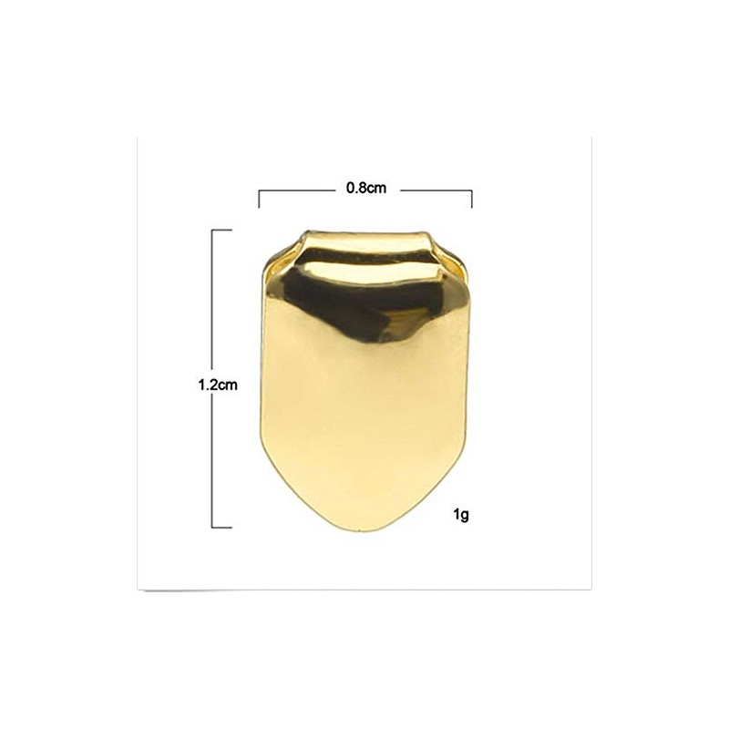 Onwon 2 Pieces 14K Plated Gold Grillz Hip Hop Top
