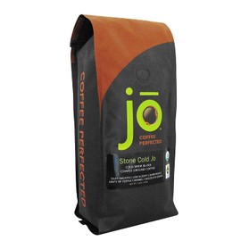 STONE COLD JO: 12 oz, Cold Brew Coffee Blend, Dark Roast, Coarse Ground Organic Coffee, Silky, Smooth, Low Acidity, USDA Certified Organic, Fair Trade Certified, NON-GMO, Great French Press Hot Brew