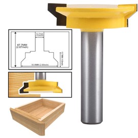 HOHXEN 1/2" Shank Drawer Front Joint Straight Rail & Stile Router Bit Milling Cutter Chisel Cutter Tool Woodworking Tools Reversible