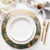 Round Braided Placemats Set of 6 Beautiful Rooster Table Mats