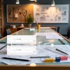 2Pcs Foldable Ruler, White Film Flexible Ruler 4 Inch 0.1mm
