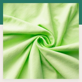 VelvetHome Fitted Sheet, 180 x 200 cm, 100% Combed Cotton, Made in the EU, Jersey Bed Sheet for Mattress Height up to 25 cm, Premium Quality, Beautiful Colours, Light Green