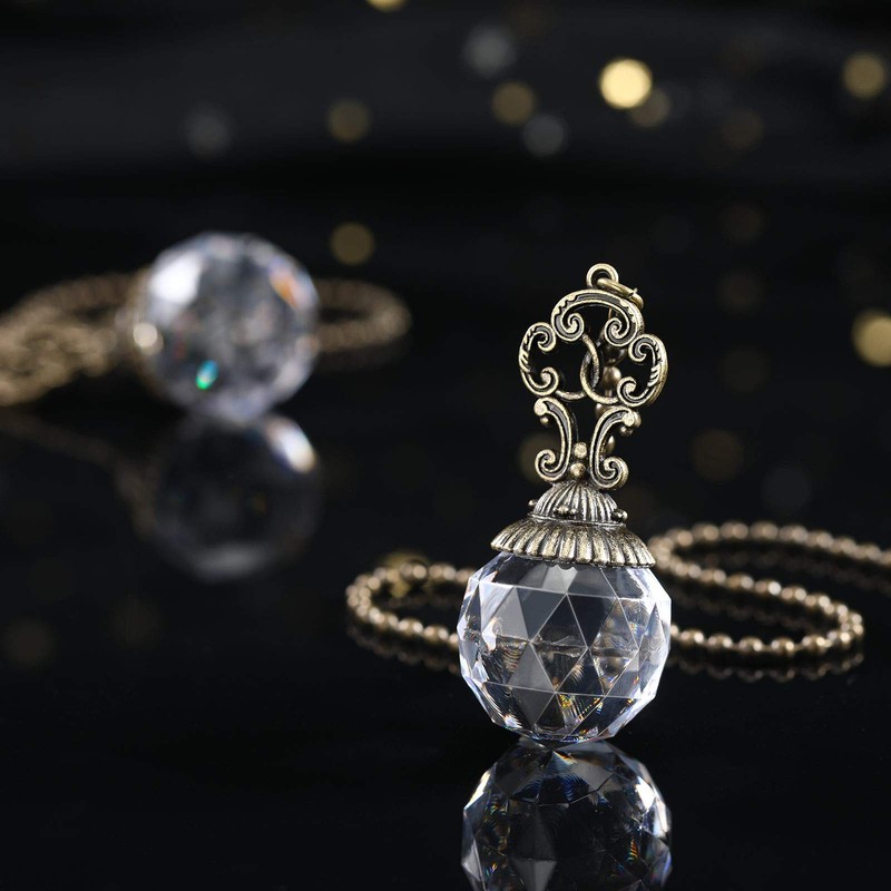 Hicarer Ceiling Fan Pull Chains Crystal Light Fan Pull Chain