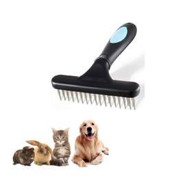 Peine para Perros Cepillo para Perro Pelo Removedores para Mascota Cepillo Deslanador Peine Pelo para Perros y Gatos Cepillo de Aseo Pelaje Rastrillo para perros Rastrillo de Perro para Aseo de Perros Grandes y Pequeños Gatos Conejos Peine Deshedding Cep