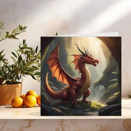Dragon Greeting Card 145 x 145mm