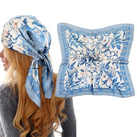 LXUEJIE Women Head Hair Scarf, Hair Bandanas Scarf for Women, Neck Silk Satin Head Scarves for Sleeping Handbags Scarfs 27.5"