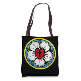 Luther Rose Seal Lutheran Symbol Christian Cross Tote Bag