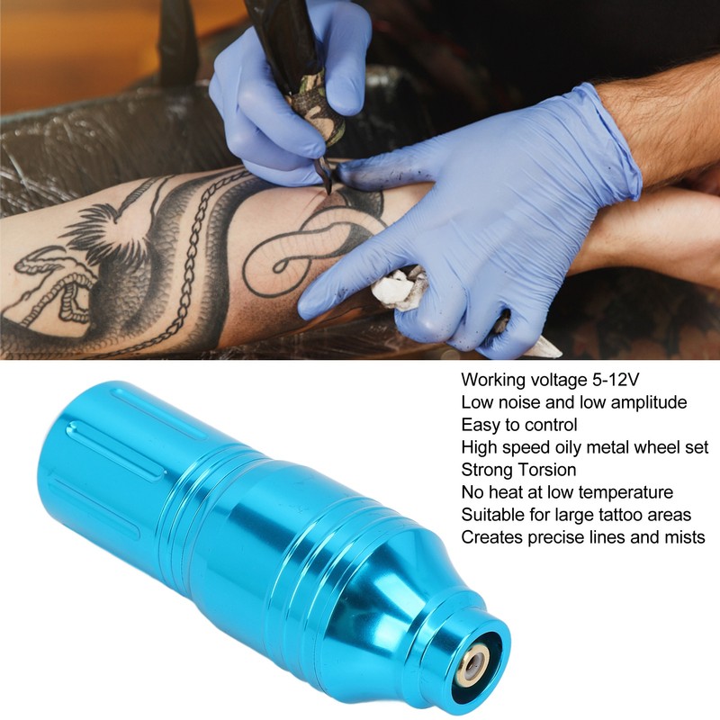 Tattoo Pen Machine Professional Powerful Motor RCA Interface Rotating Tattoo