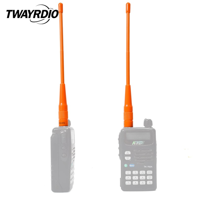 TWAYRDIO 144/430MHz Dual Band Radio Antenna SMAP Connector 19.8CM for