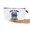 YULUENZE Flamingo Christmas Birthday Gifts Funny Flamingo Makeup Bag Zipper