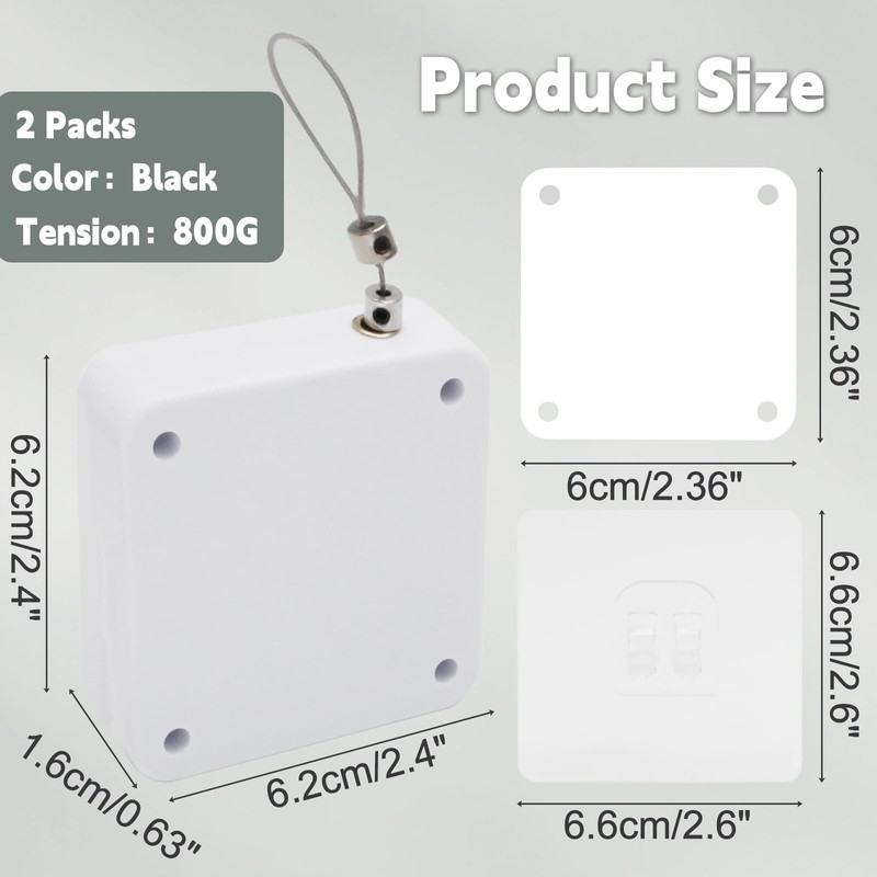 vibedor 2 Pack Automatic Sliding Door Closer, Sliding Screen Auto