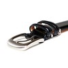KIETH KE21463-19 Men's Business Belt, Genuine Leather, Black, Smooth Leather,