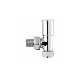 ASP Towel Warmer Modern Radiator Valve Angled CP Chrome 10914 (Pair)