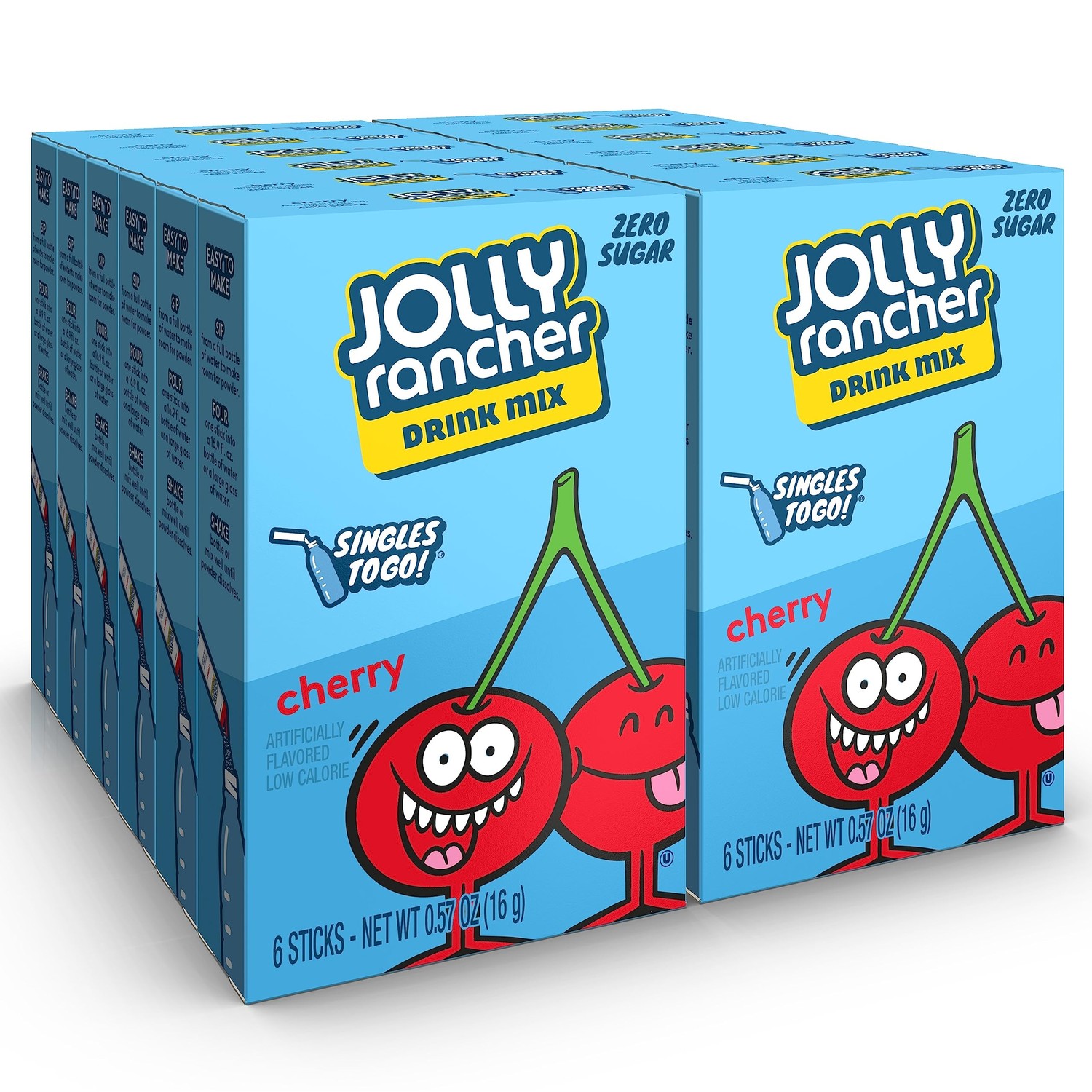 Jolly Rancher Singles To Go Drink Mix - Chery Flavored Powder Packets ...
