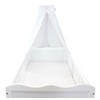 TupTam Baby Cot Canopy with Crown and Bow, White, ca.