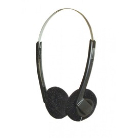 Electrovision Soundlab Black Headphones Lightweight Adjustable Headband Stereo 3.5mm Mini Jack