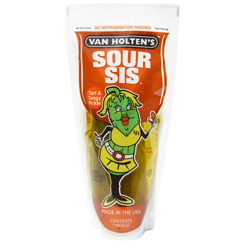 Van Holten's Pickles - Sour Sis Pickle-In-A-Pouch - 6 Pack