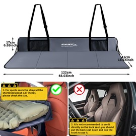 Portable Air Mattresses for Sleeping,Car Rear Seat Mattress Extension Plate,Folding Car Bed Mattress,Increase Travel Trunk Space & Car Bed Camping Space for Car/SUV/Model Y/3-Camping Essential ﻿
