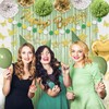 Sage Green Birthday Party Decorations for Women Girls,Olive Green Gold