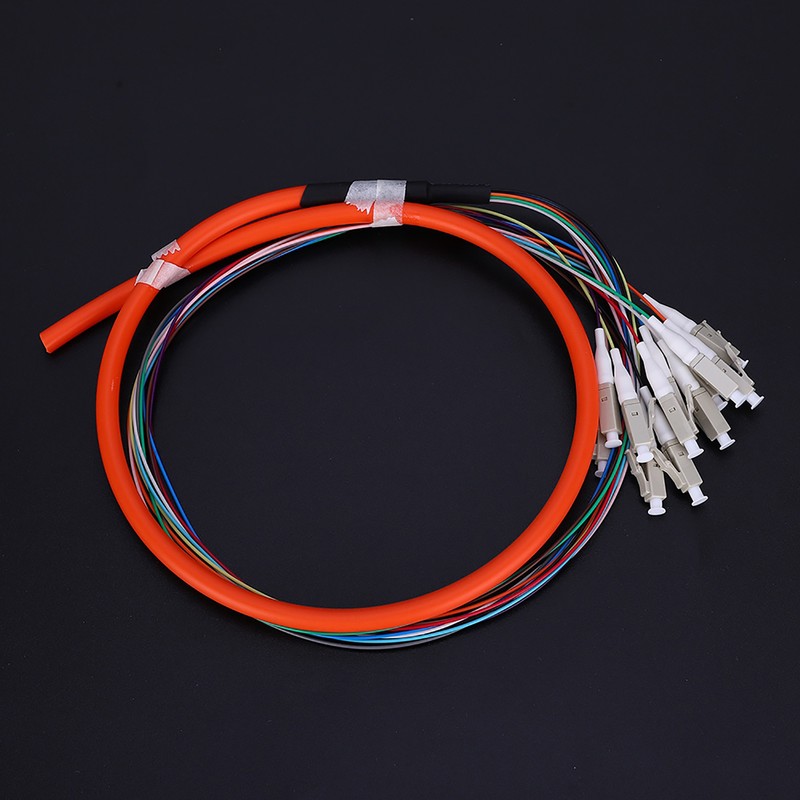Fiber Pigtail Cable Multimode 12-Cores LC/UPC-62.5/125 with PVC Outer Shell