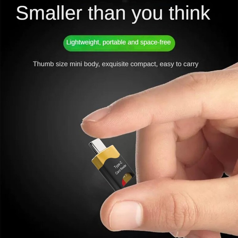 Snblzhef Type-C Card Reader Mobile OTG Card Reader Hidden Card
