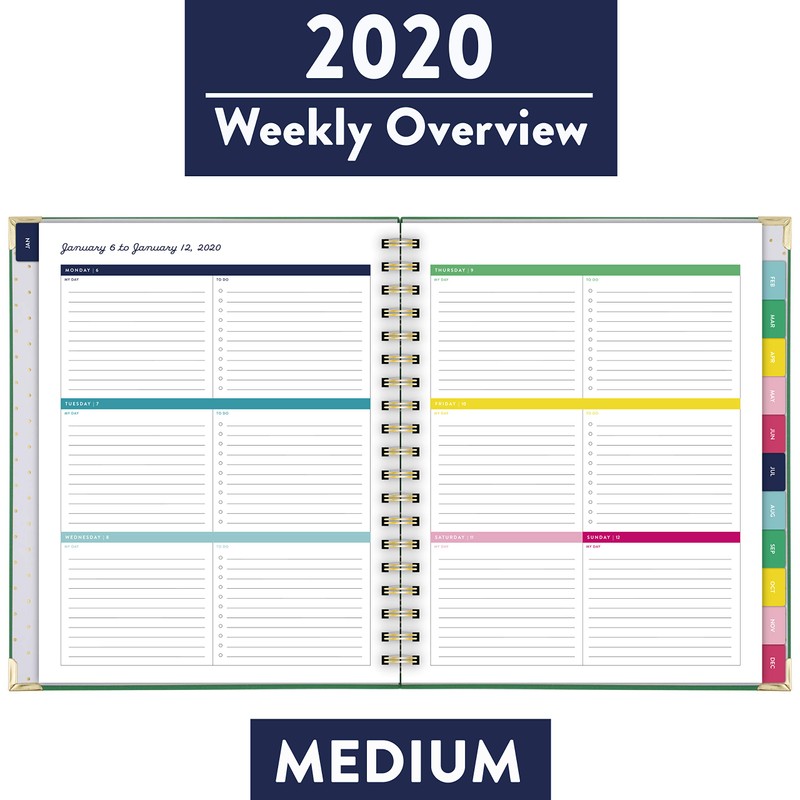 Simplified by Emily Ley 2020 Planificador semanal y mensual, 7-3/4