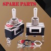 Twidec/3Pcs Heavy Duty Rocker One-Side Momentary Toggle Switch 16A 250V