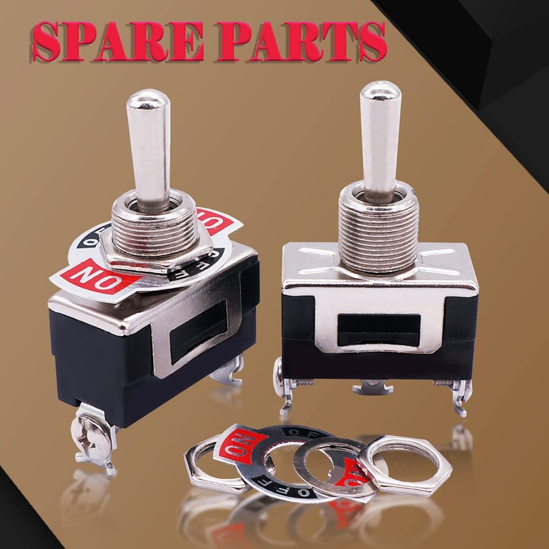 Twidec/3Pcs Heavy Duty Rocker One-Side Momentary Toggle Switch 16A 250V