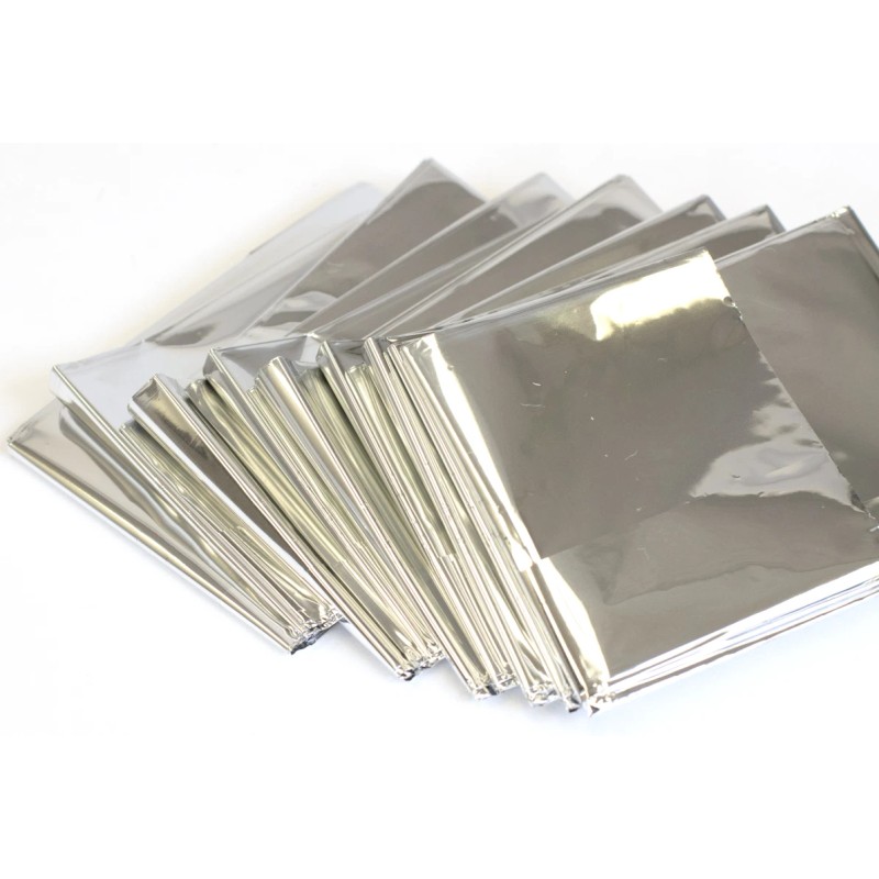 Primacare Emergency Foil Mylar Thermal Blanket, 82" x 54" (Pack