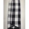 Holiday Time Black White Buffalo Plaid Christmas 48" Tree Skirt