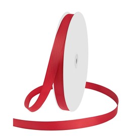 5/8" X 100 Yards Red Grosgrain Ribbon, Premium Grosgrain Ribbon for Sewing, Gift Wrapping, Bow Making, Wedding Decor, Wrapping and More (Red)